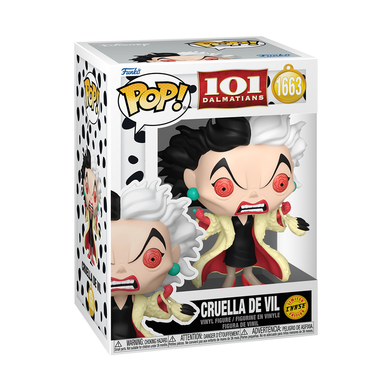 Bundle Funko Pops - Disney - 101 Dalmatians - Cruella de Vil - (Standard + Chase)