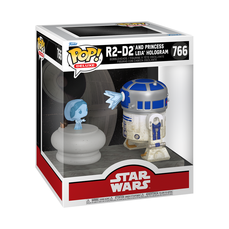 Funko Pop Deluxe - Star Wars - R2-D2 and Princess Leia Hologram