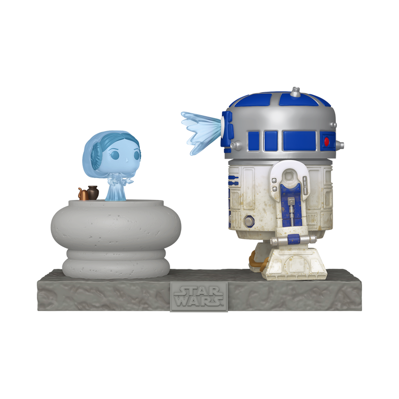 Funko Pop Deluxe - Star Wars - R2-D2 and Princess Leia Hologram