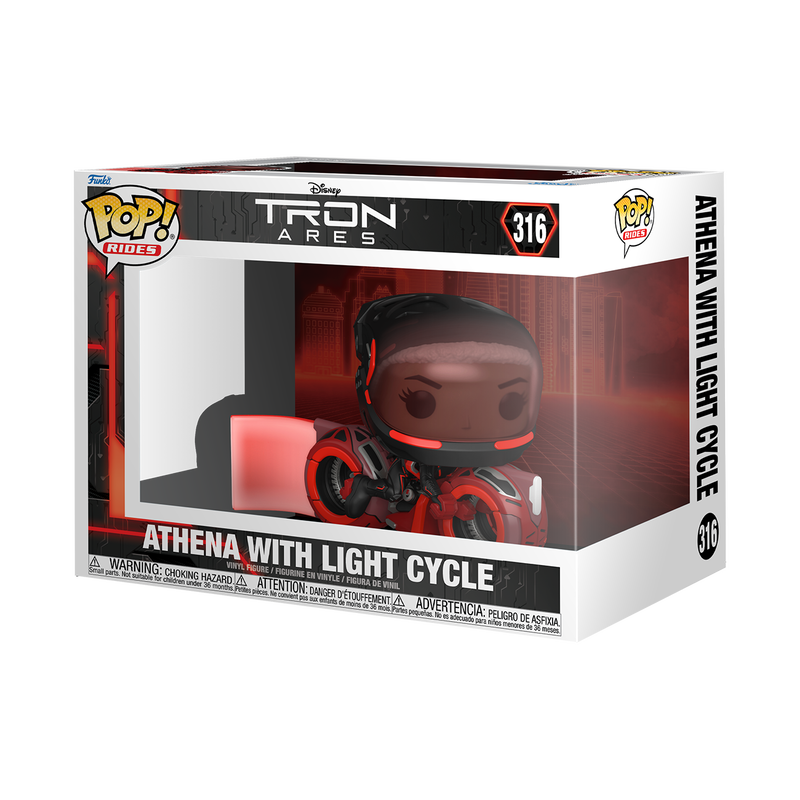 Funko Pop Rides - Disney - Tron Ares - Athena with Light Cycle