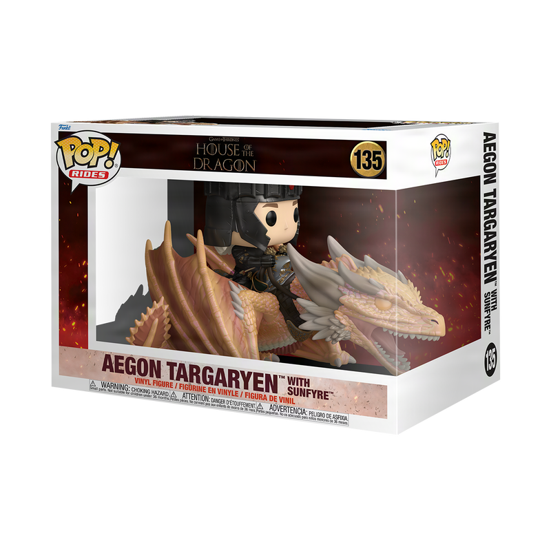 Funko Pop Rides - House of the Dragon - Aegon Targaryen with Sunfyre