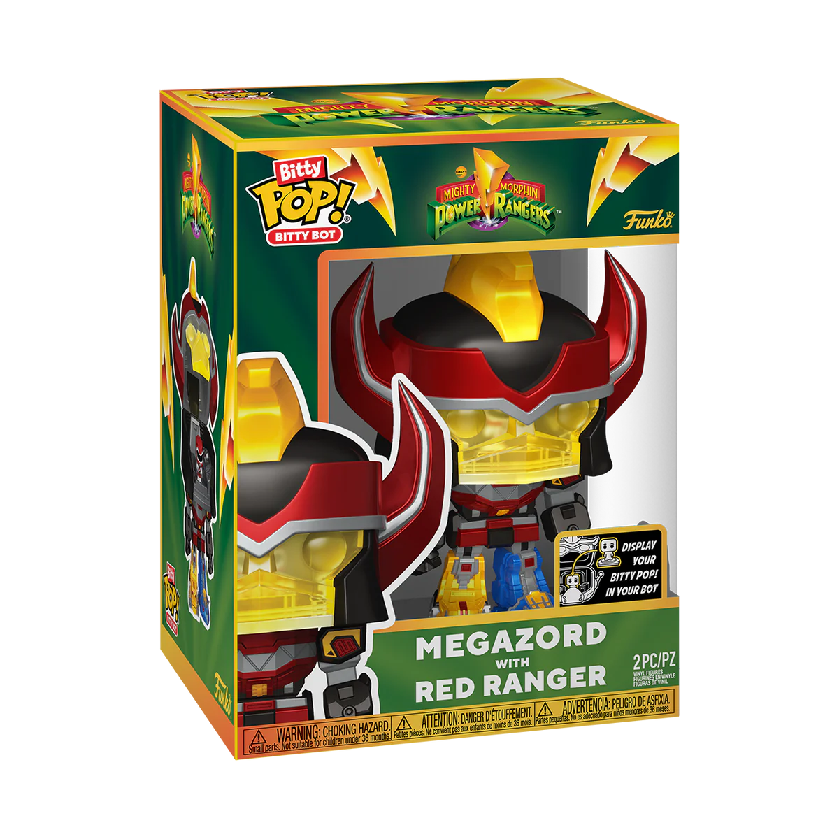 Bitty Pop - Mighty Morphin Power Rangers - Megazord with Red Ranger