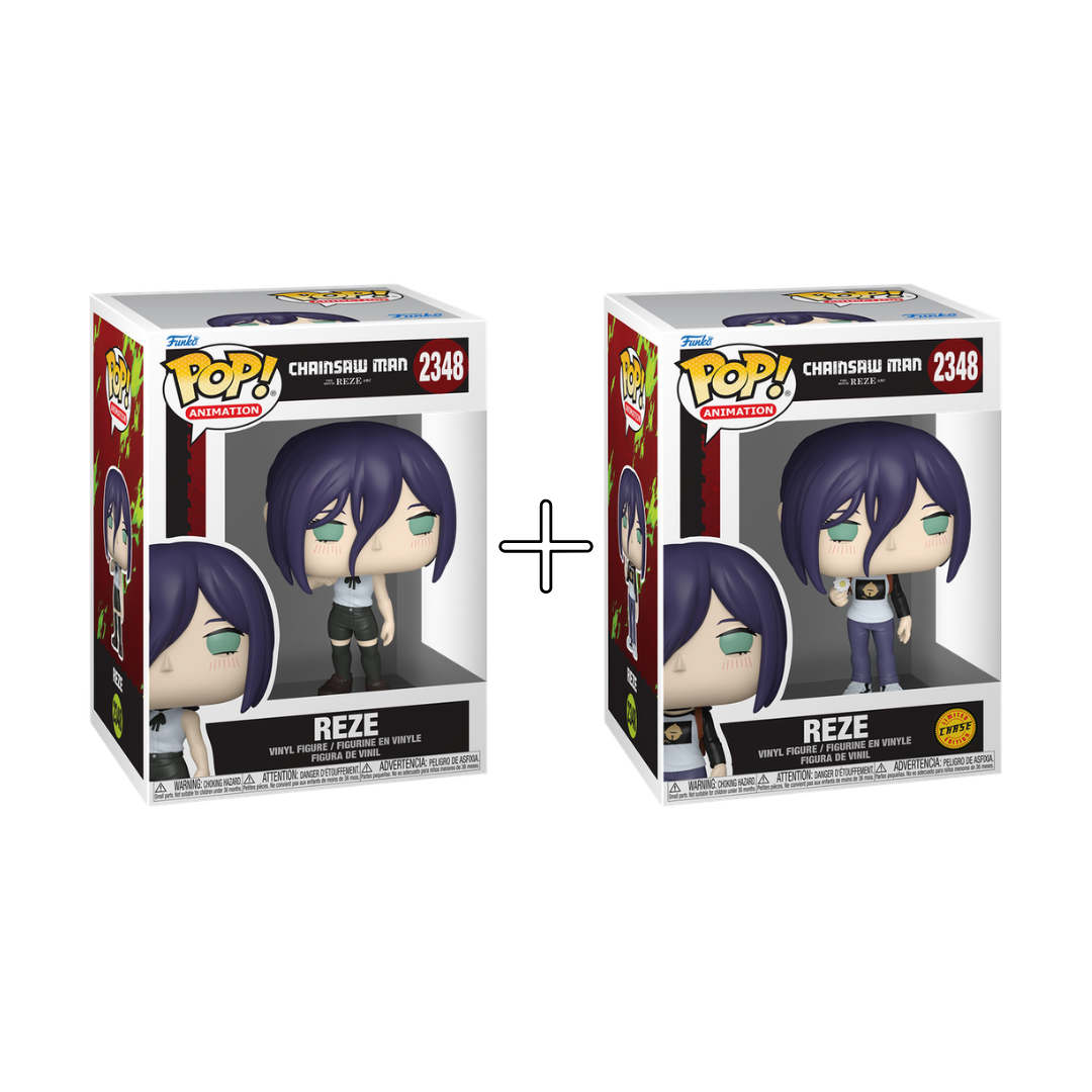  Bundle Funko Pops - Chainsaw Man - Reze (Standard + Chase)
