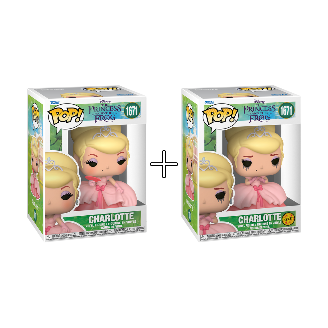  Bundle Funko Pops - Disney - The Princess and the Frog (Standard + Chase)