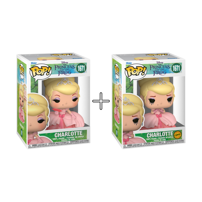  Bundle Funko Pops - Disney - The Princess and the Frog (Standard + Chase)