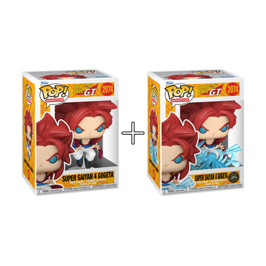 Bundle Funko Pops - Dragon Ball GT - Super Saiyan 4 Gogeta (Standard + Chase) 