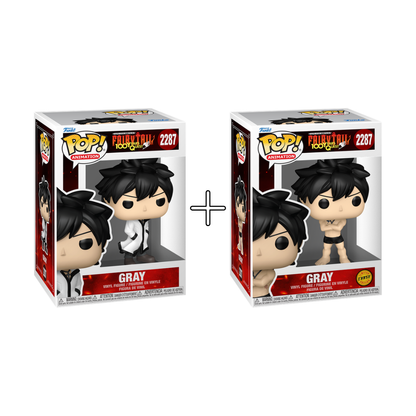 Bundle Funko Pops - Fairy Tail 100 Years Quest - Gray (Standard + Chase)