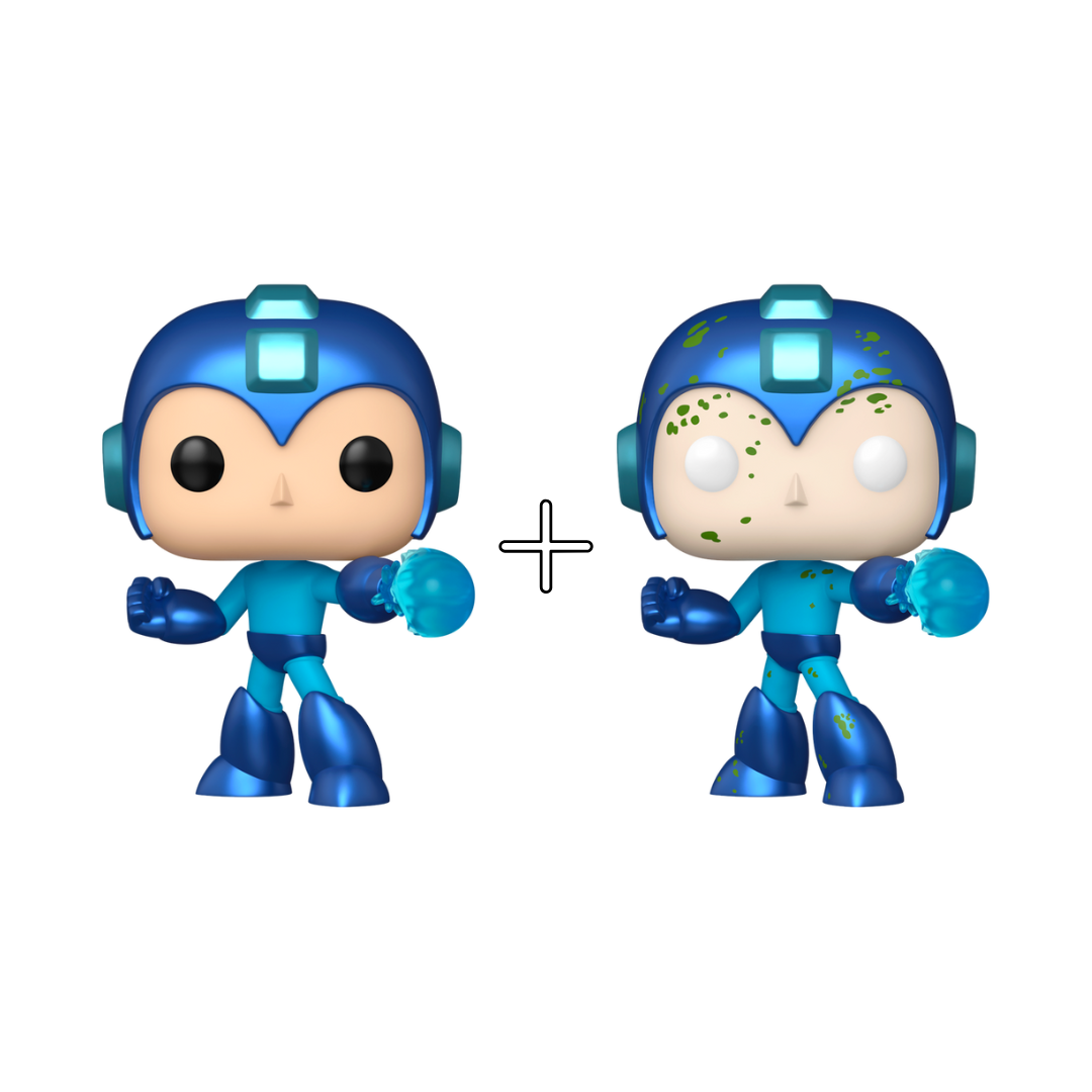 Bundle Funko Pops - Funko Fusion - Mega Man (Standard + Chase)