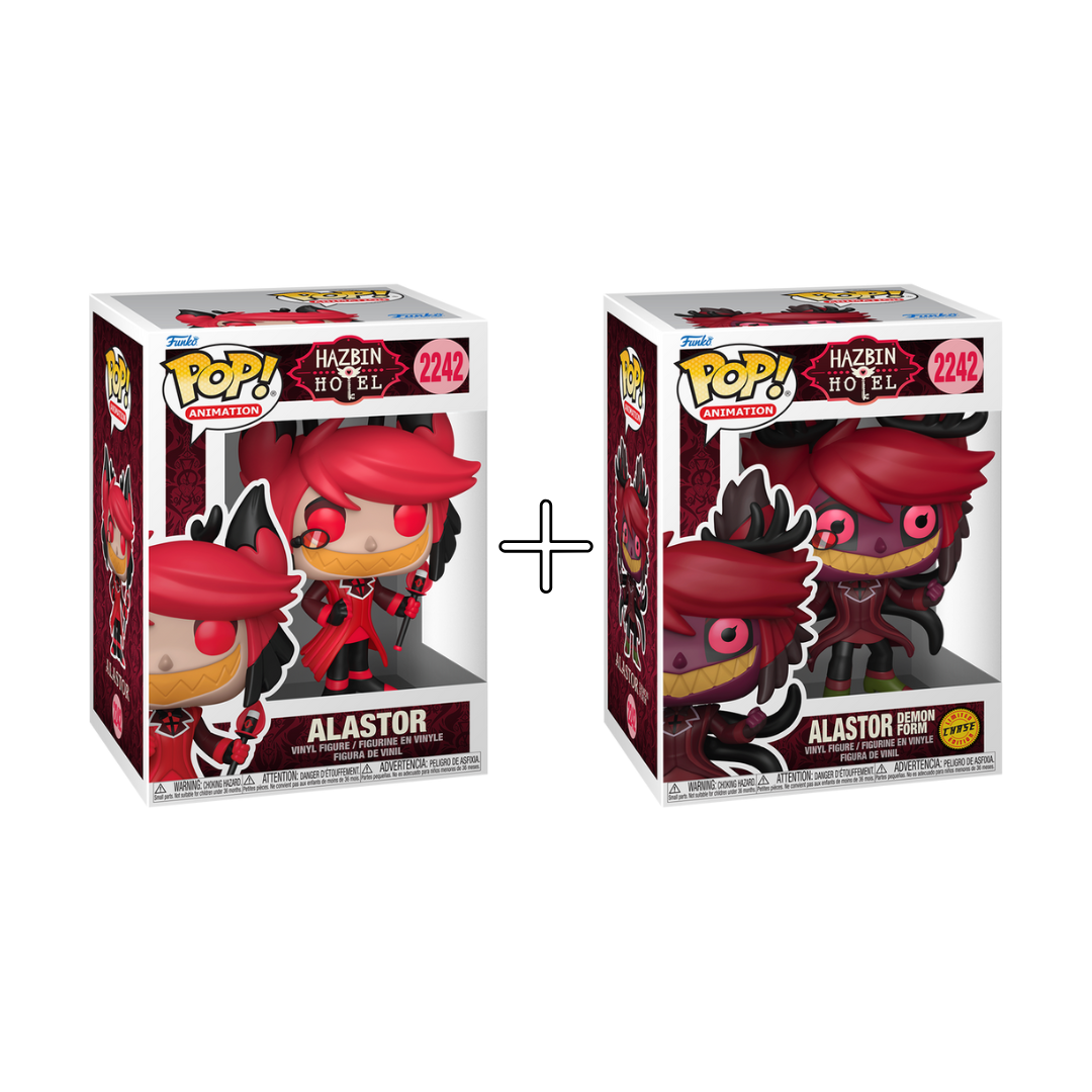 Bundle Funko Pops - Hazbin Hotel - Alastor (Standard + Chase)