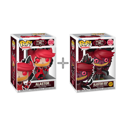 Bundle Funko Pops - Hazbin Hotel - Alastor (Standard + Chase)