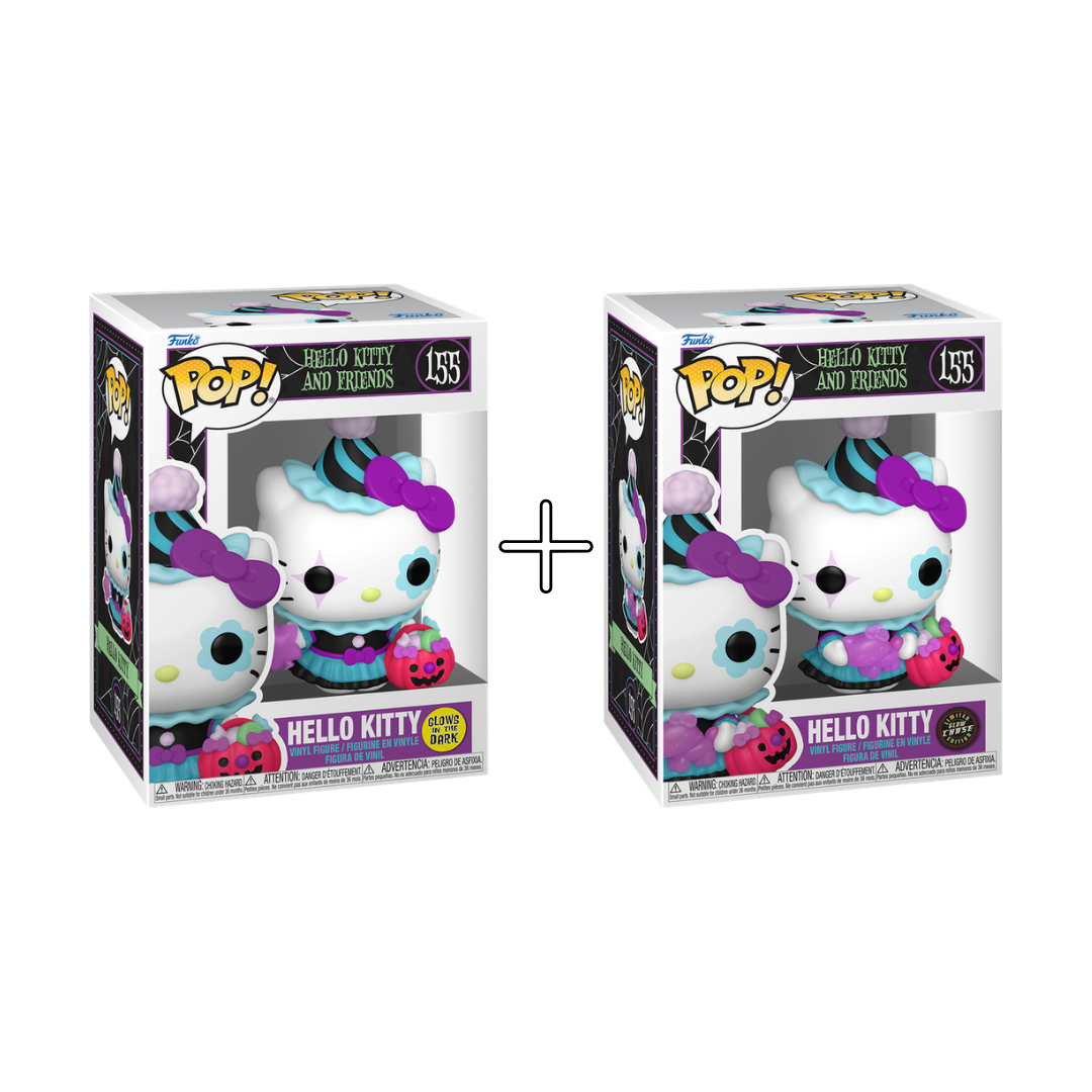 Bundle Funko Pops - Hello Kitty and Friends - Hello Kitty GITD (Standard + Chase)