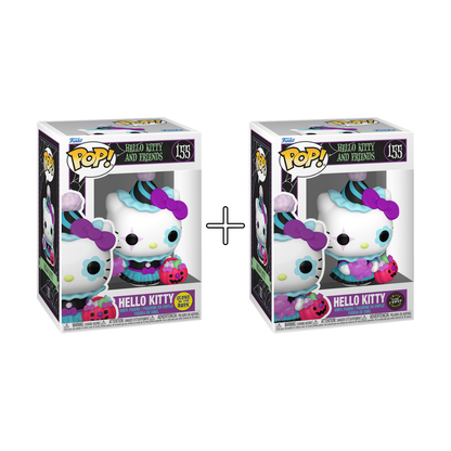 Bundle Funko Pops - Hello Kitty and Friends - Hello Kitty GITD (Standard + Chase)