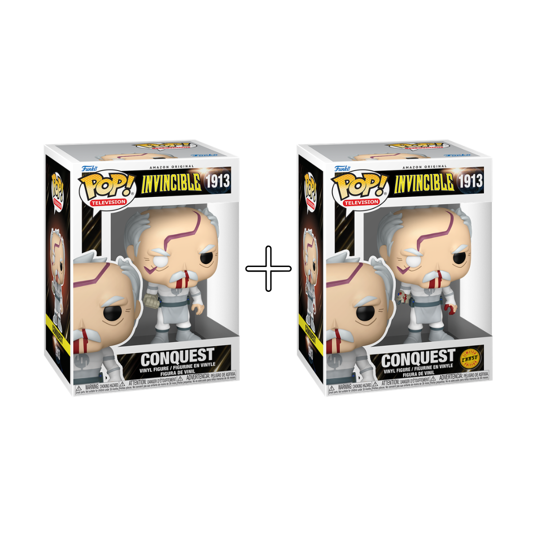  Bundle Funko Pops - Invincible - Conquest (Standard + Chase)