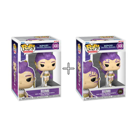  Bundle Funko Pops - K-Pop Demon-Hunters - Rumi (Standard + Chase)