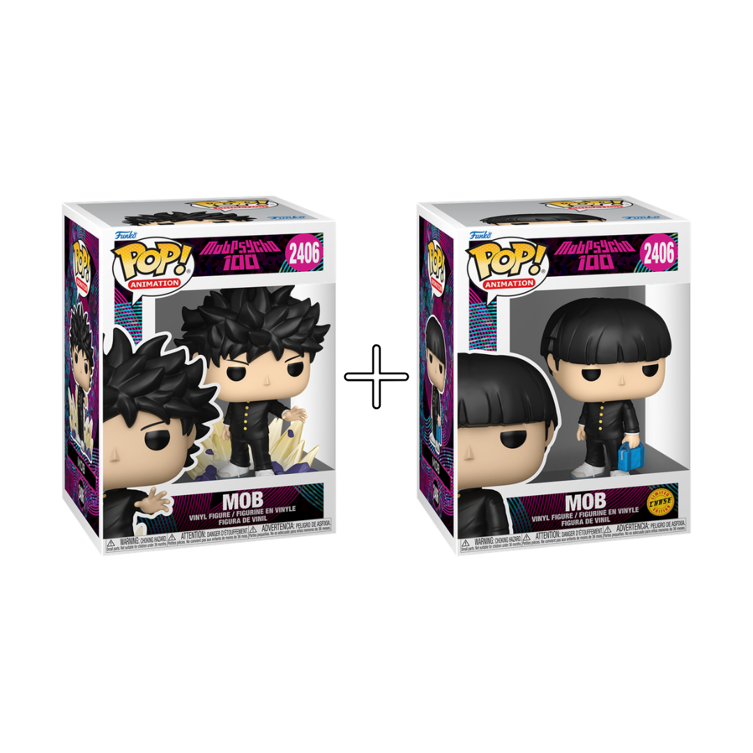 Bundle Funko Pops - Mob Psycho 100 - Mob (Standard + Chase)