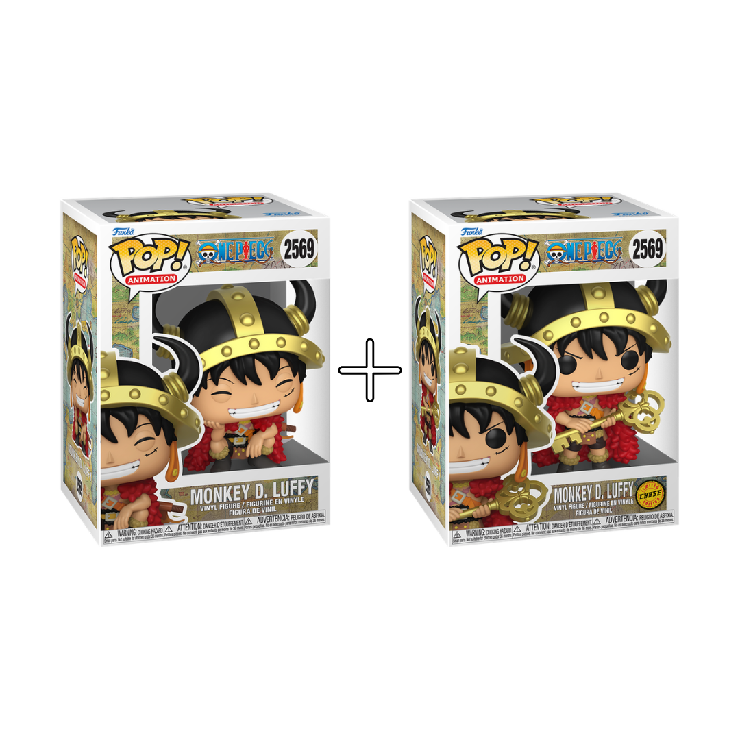 Bundle Funko Pops - One Piece - Monkey D. Luffy (Standard + Chase)