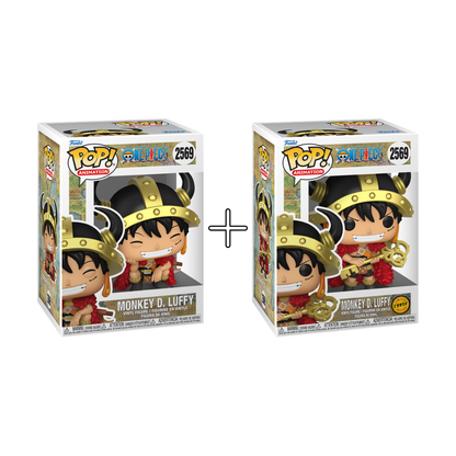 Bundle Funko Pops - One Piece - Monkey D. Luffy (Standard + Chase)