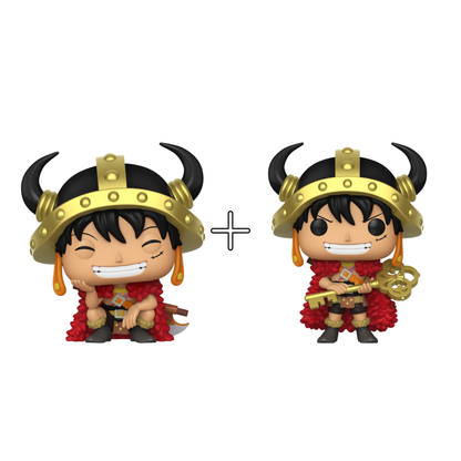 Bundle Funko Pops - One Piece - Monkey D. Luffy (Standard + Chase)