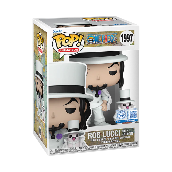 Bundle Funko Pops - One Piece - Rob Lucci with Hattori (Standard + Chase)