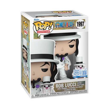 Bundle Funko Pops - One Piece - Rob Lucci with Hattori (Standard + Chase)