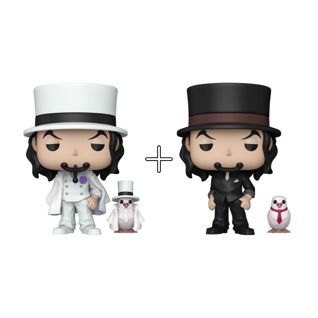 Bundle Funko Pops - One Piece - Rob Lucci with Hattori (Standard + Chase)