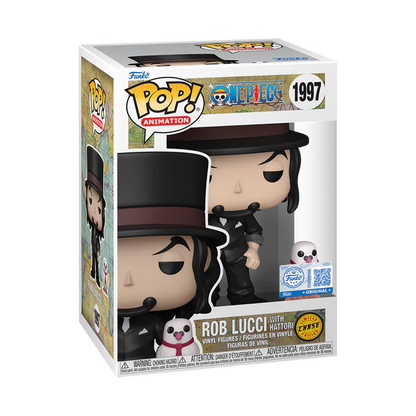 Bundle Funko Pops - One Piece - Rob Lucci with Hattori (Standard + Chase)