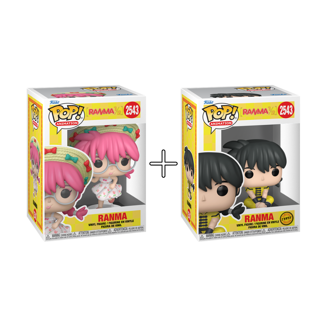 Bundle Funko Pops - Ranma 1/2 - Ranma (Standard + Chase)