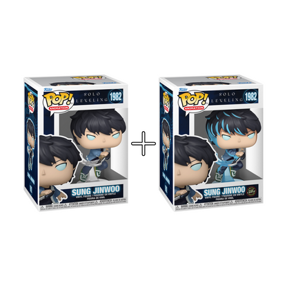 Bundle Funko Pops - Solo Leveling - Sung Jinwoo (Standard + Chase)