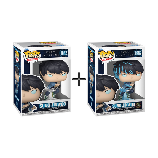 Bundle Funko Pops - Solo Leveling - Sung Jinwoo (Standard + Chase)