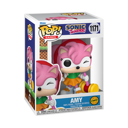 Bundle Funko Pops - Sonic the Hedgehog - Amy (Standard + Chase)