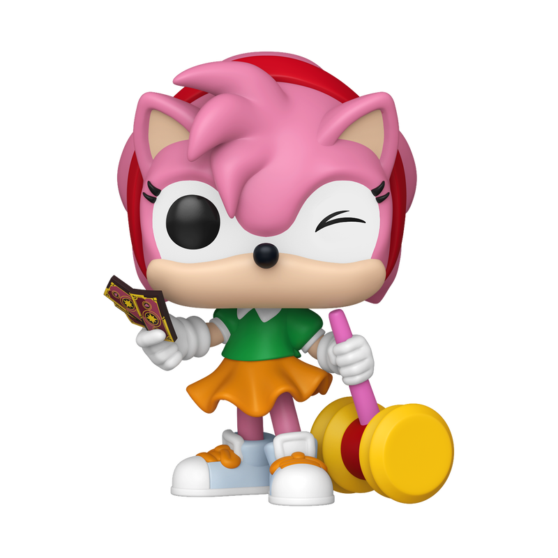 Bundle Funko Pops - Sonic the Hedgehog - Amy (Standard + Chase)