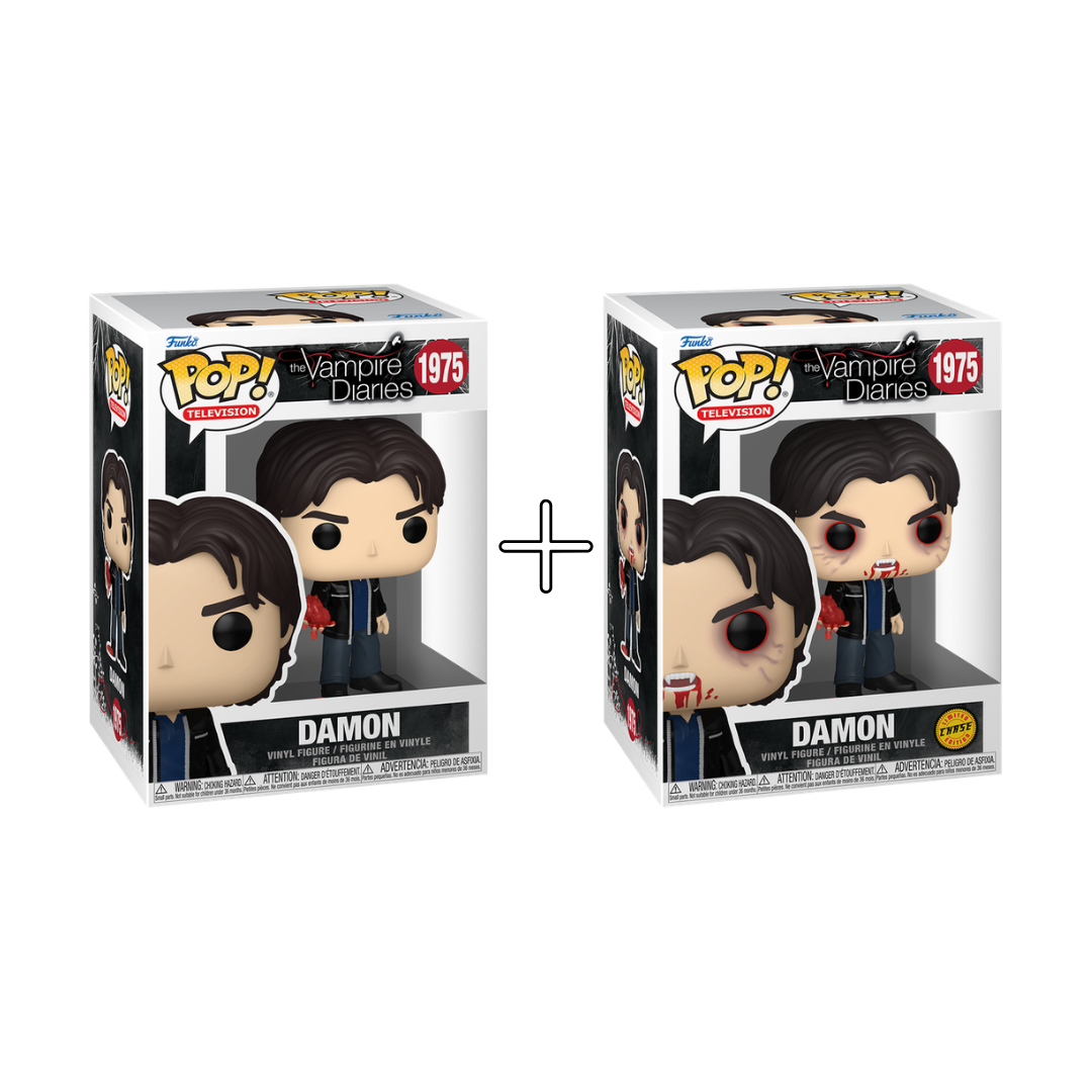  Bundle Funko Pops - The Vampire Diaries - Damon (Standard + Chase)