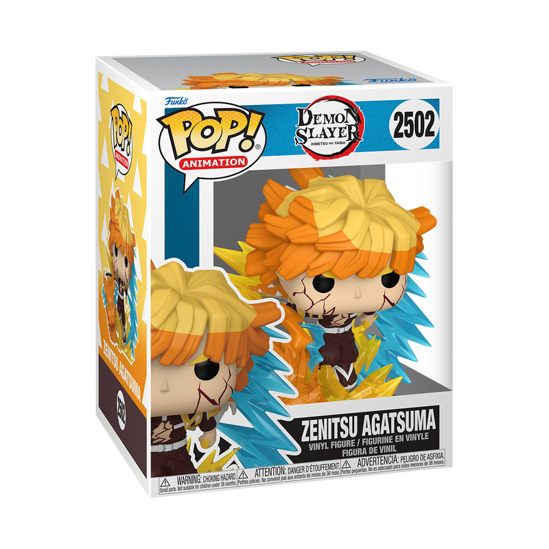 Bundle Funko Pops Premium - Demon Slayer - Zenitsu Agatsuma GITD (Standard + Chase) 