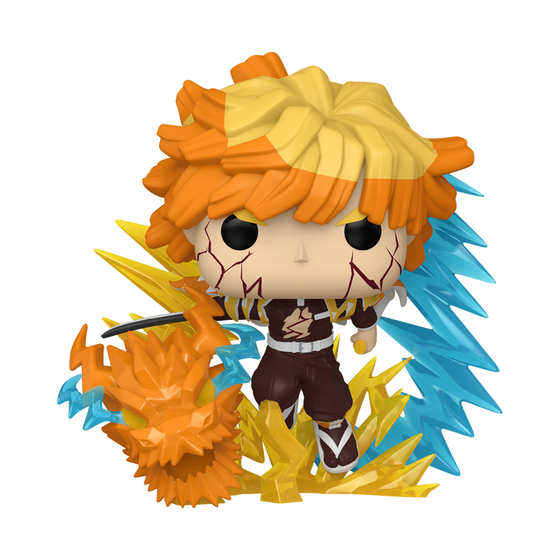 Bundle Funko Pops Premium - Demon Slayer - Zenitsu Agatsuma GITD (Standard + Chase) 