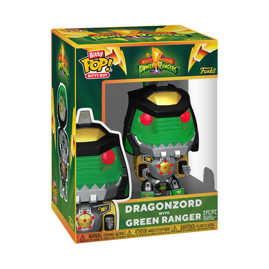 Funko Bitty Pop - Mighty Morphin Power Rangers - Dragonzord with Green Ranger