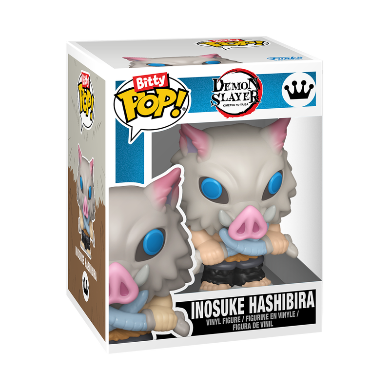 Funko Bitty Pop 2 Pack - Demon Slayer - Inosuke Hashibira e Zenitsu Agatsuma