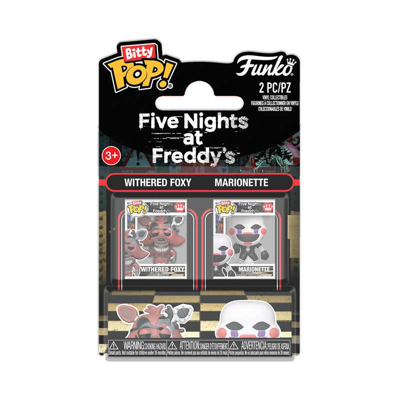 Funko Bitty Pop 2 Pack - Five Nights at Freddy's - Withered Foxy e Marionette