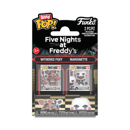 Funko Bitty Pop 2 Pack - Five Nights at Freddy's - Withered Foxy e Marionette