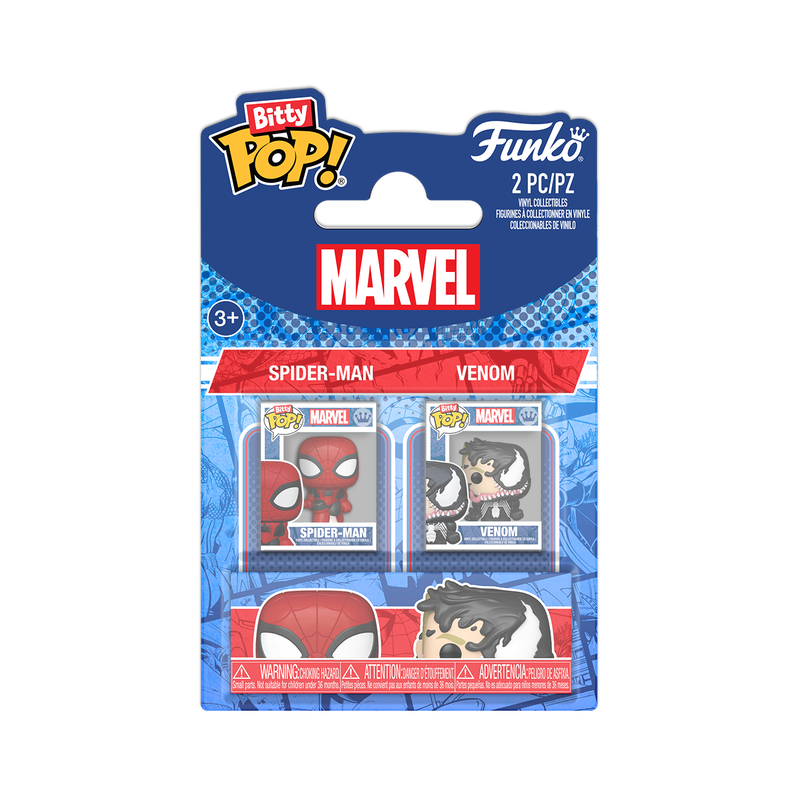 Funko Bitty Pop 2 Pack - Marvel - Spider-Man e Venom