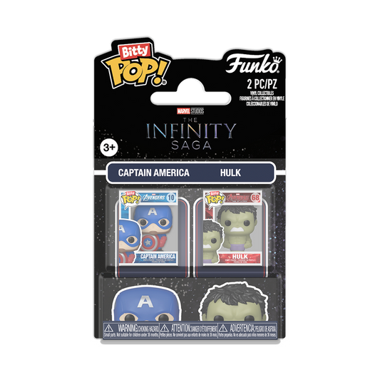 Funko Bitty Pop 2 Pack - Marvel - The Infinity Saga - Captain America e Hulk