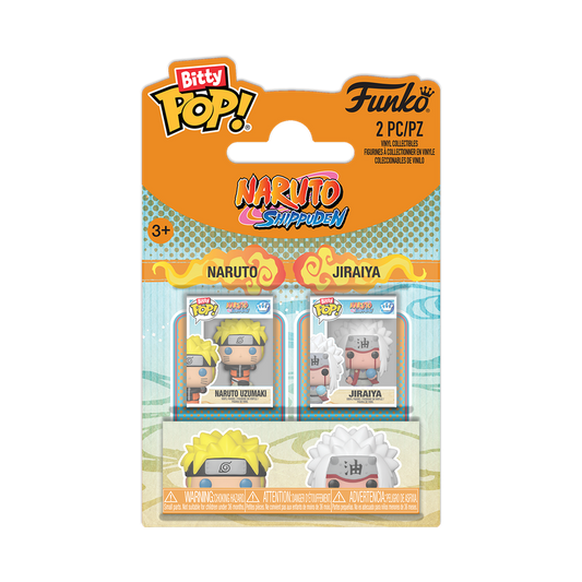  Funko Bitty Pop 2 Pack - Naruto Shipuden - Naruto Uzumaki e Jiraiya