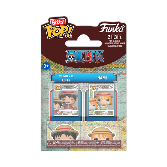 Funko Bitty Pop 2 Pack - One Piece - Monkey D. Luffy e Nami