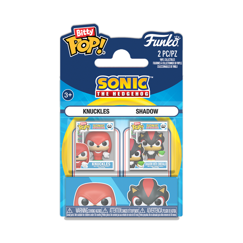 Funko Bitty Pop 2 Pack - Sonic The Hedgehog - Knuckles e Shadow