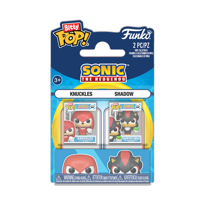 Funko Bitty Pop 2 Pack - Sonic The Hedgehog - Knuckles e Shadow