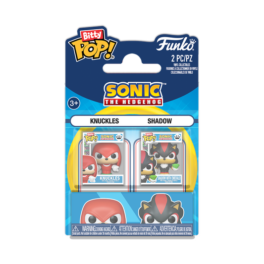 Funko Bitty Pop 2 Pack - Sonic The Hedgehog - Knuckles e Shadow