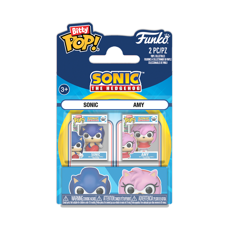 Funko Bitty Pop 2 Pack - Sonic The Hedgehog - Sonic e Amy