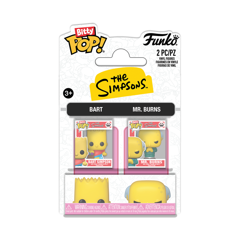 Funko Bitty Pop 2 Pack - The Simpsons - Bart e Mr. Burns
