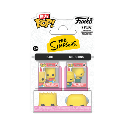  Funko Bitty Pop 2 Pack - The Simpsons - Bart e Mr. Burns