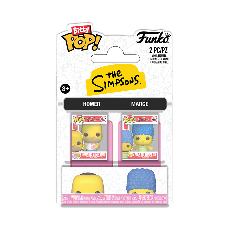 Funko Bitty Pop 2 Pack - The Simpsons - Homer e Marge