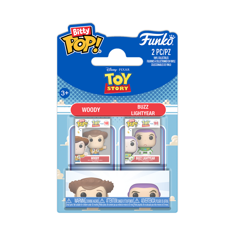 Funko Bitty Pop 2 Pack - Toy Story - Woody e Buzz Lightyear